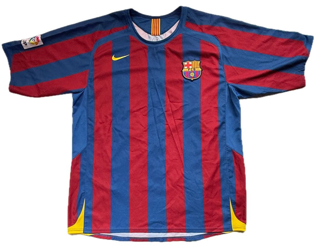 極希少/正規品 メッシ 05-06 バルセロナ 19番 T90 ユニフォーム L