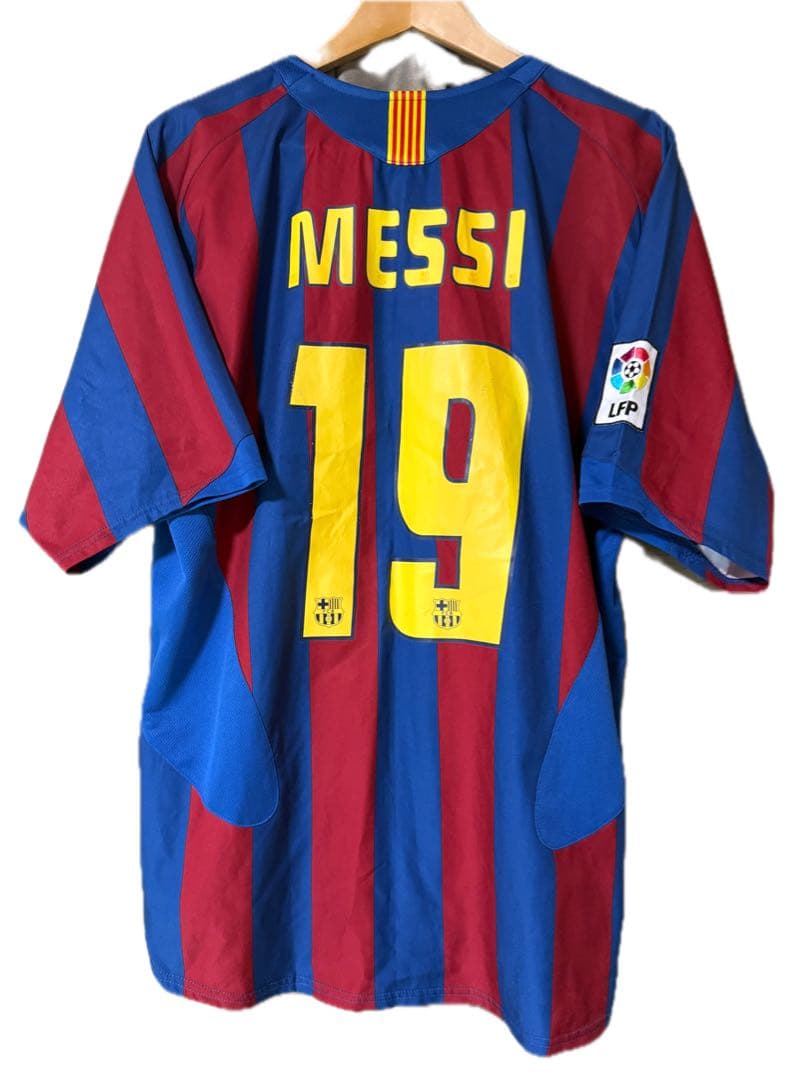 極希少/正規品 メッシ 05-06 バルセロナ 19番 T90 ユニフォーム L