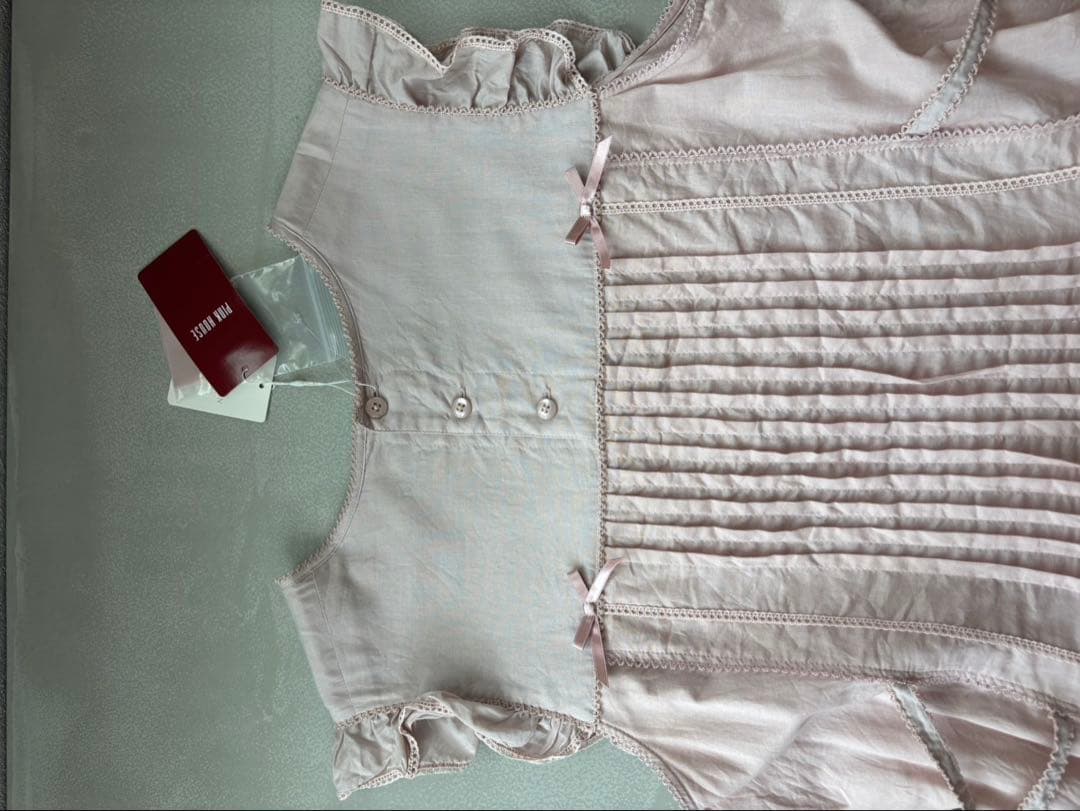 ピンクハウス　配色ローンワンピース　ピンク　PINK HOUSE