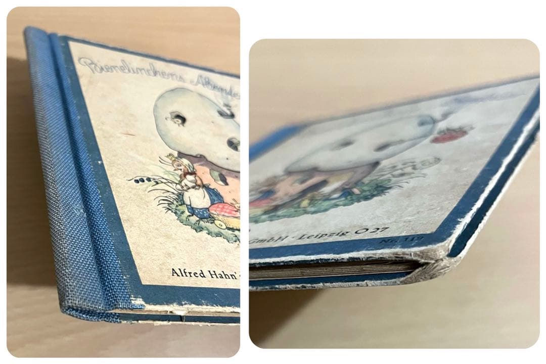 No.214希少 ドイツ 古書 絵本  児童書  昆虫の妖精　自然　アンティーク