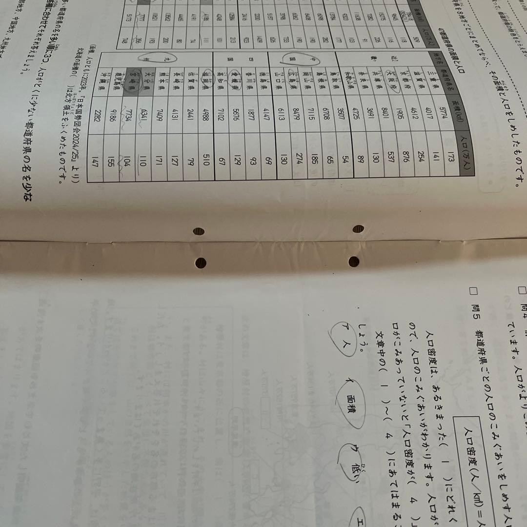 2025年 日能研 4年 ステージⅡ 育成テスト【前期】4科目❸〜➓