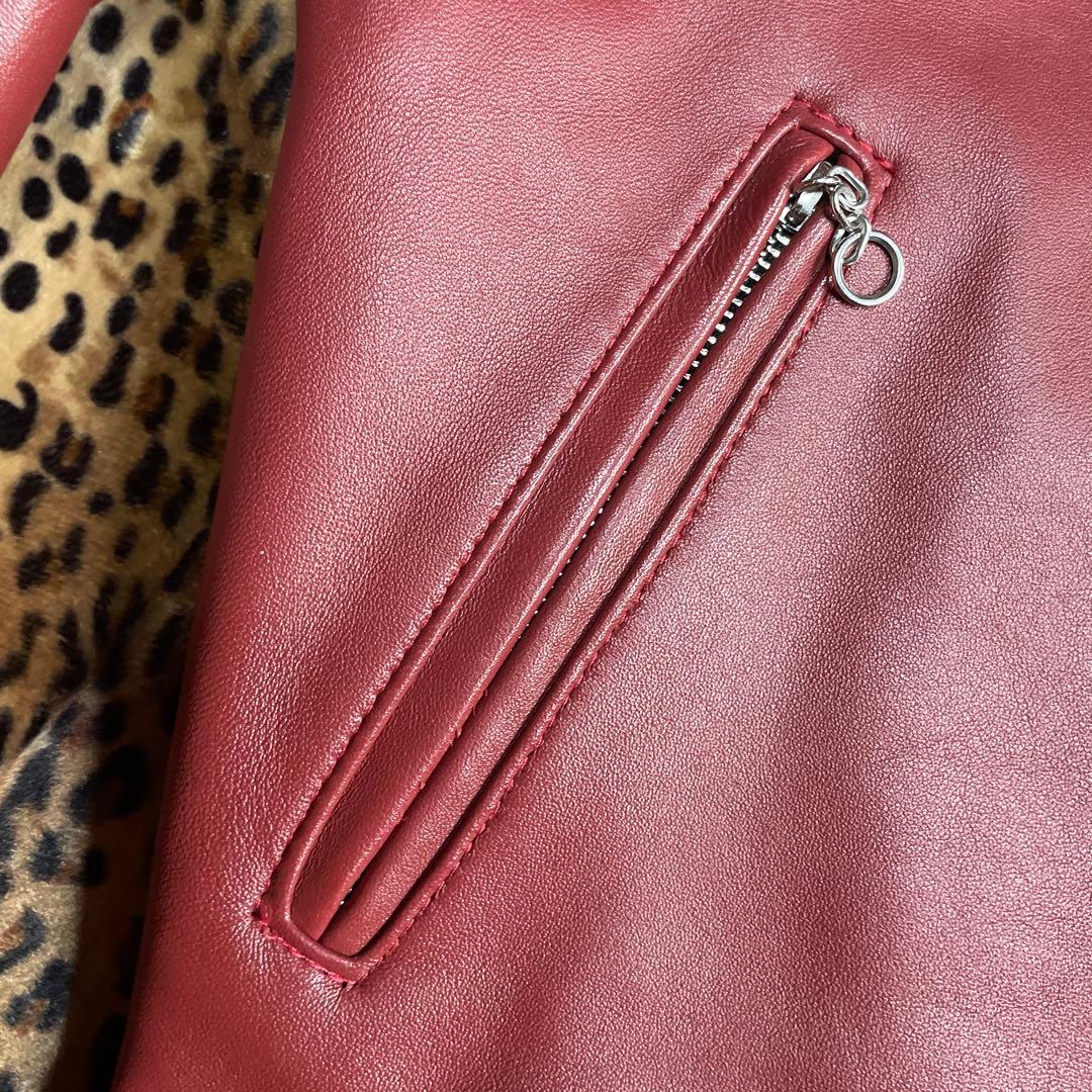 コタくん専用Schott バーガンディ ダブルライダースジャケット 38