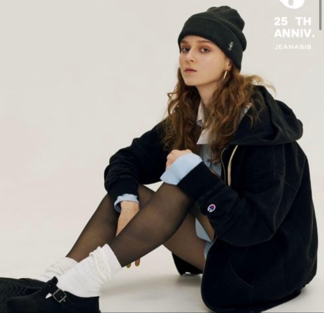 【Champion別注】インディゴブラックZIPパーカー　ジーナシス　新品未使用