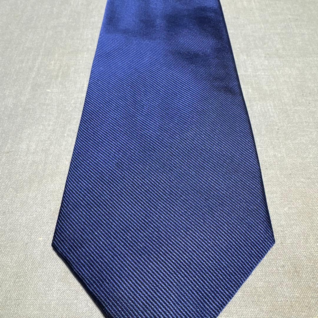 ジョンコンフォート レップソリッドタイ（ブルー無地）