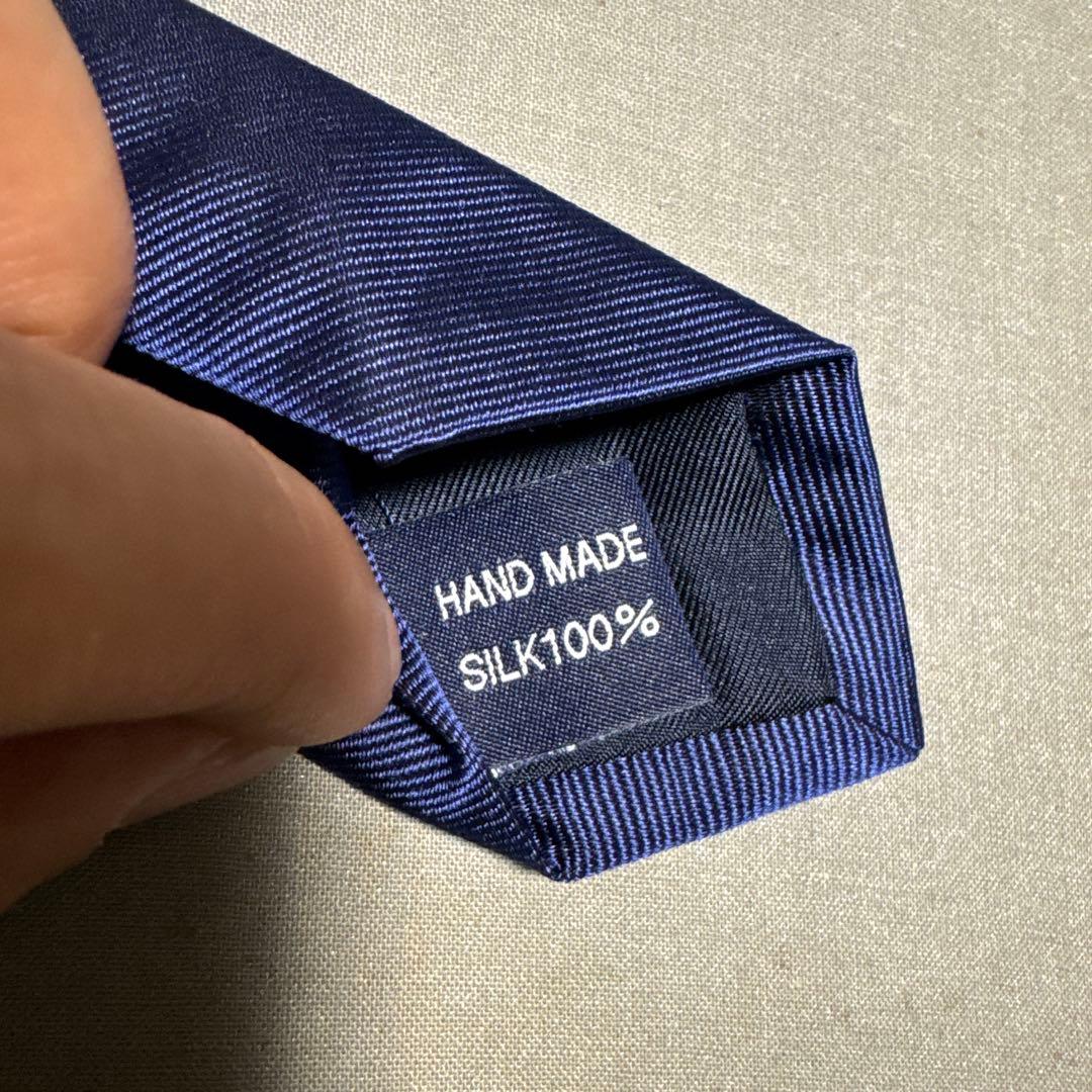 ジョンコンフォート レップソリッドタイ（ブルー無地）