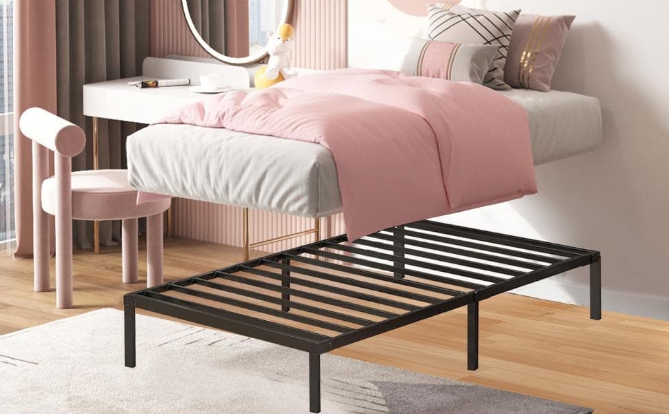 【新品】ベッドフレーム　シングル　シングルベッド　耐荷重300kg　組立簡単