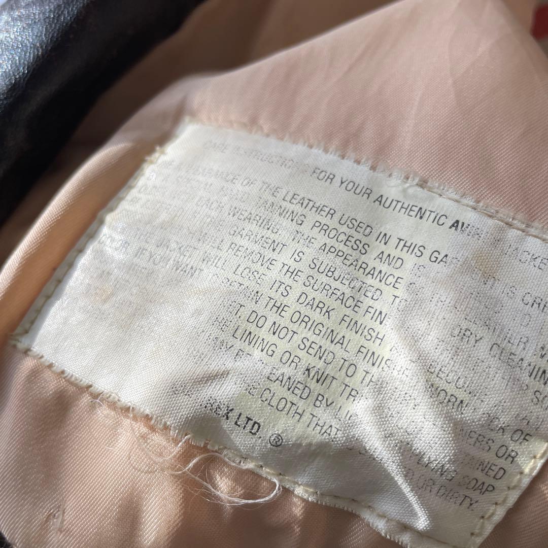 ス*ー様 AVIREX アヴィレックス　A2 WILD FIRE フライトジャケ