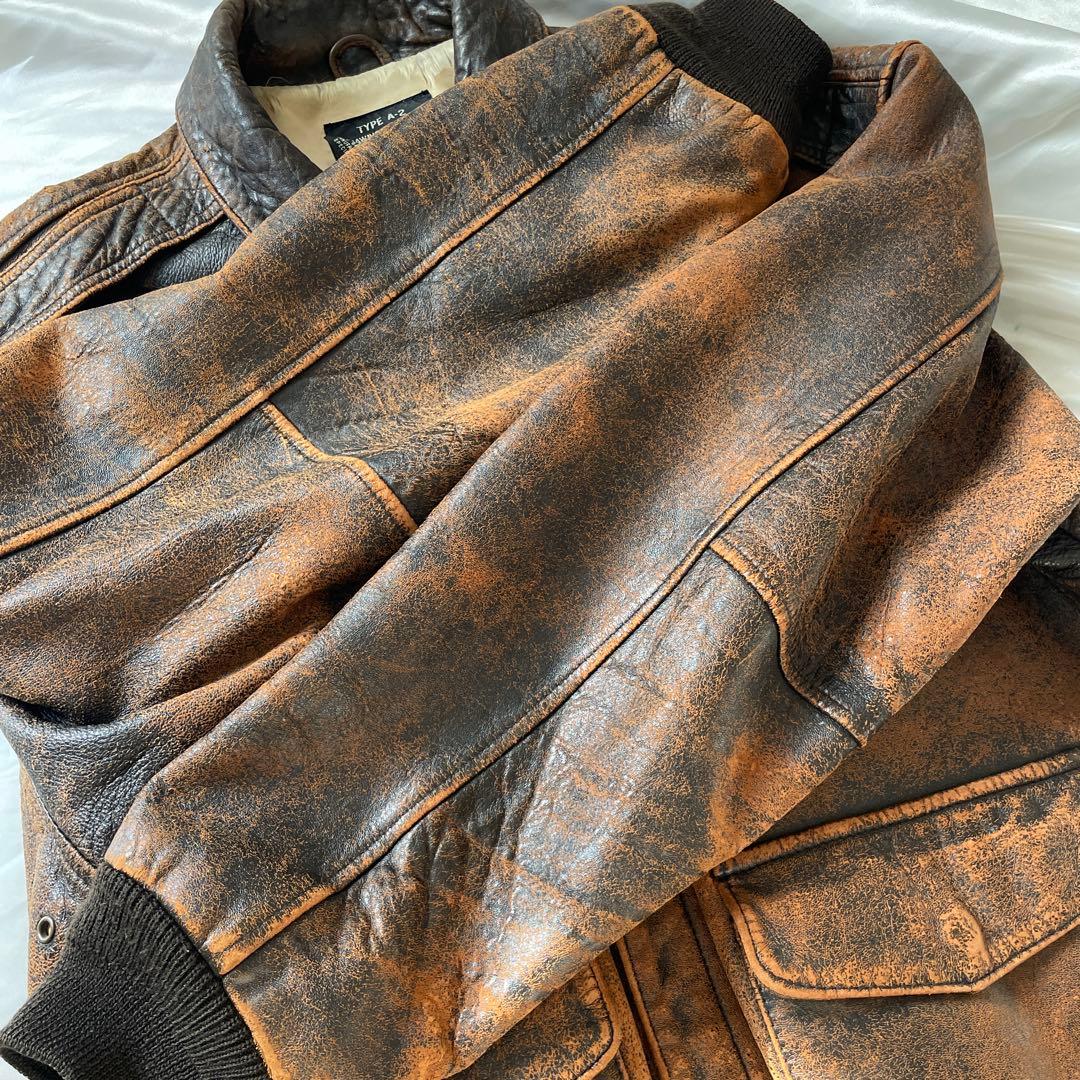 ス*ー様 AVIREX アヴィレックス　A2 WILD FIRE フライトジャケ