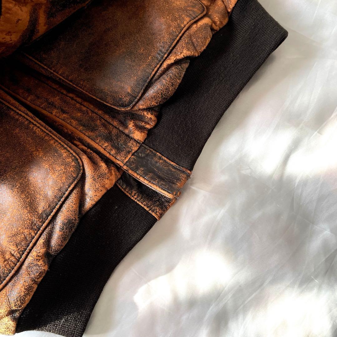 ス*ー様 AVIREX アヴィレックス　A2 WILD FIRE フライトジャケ