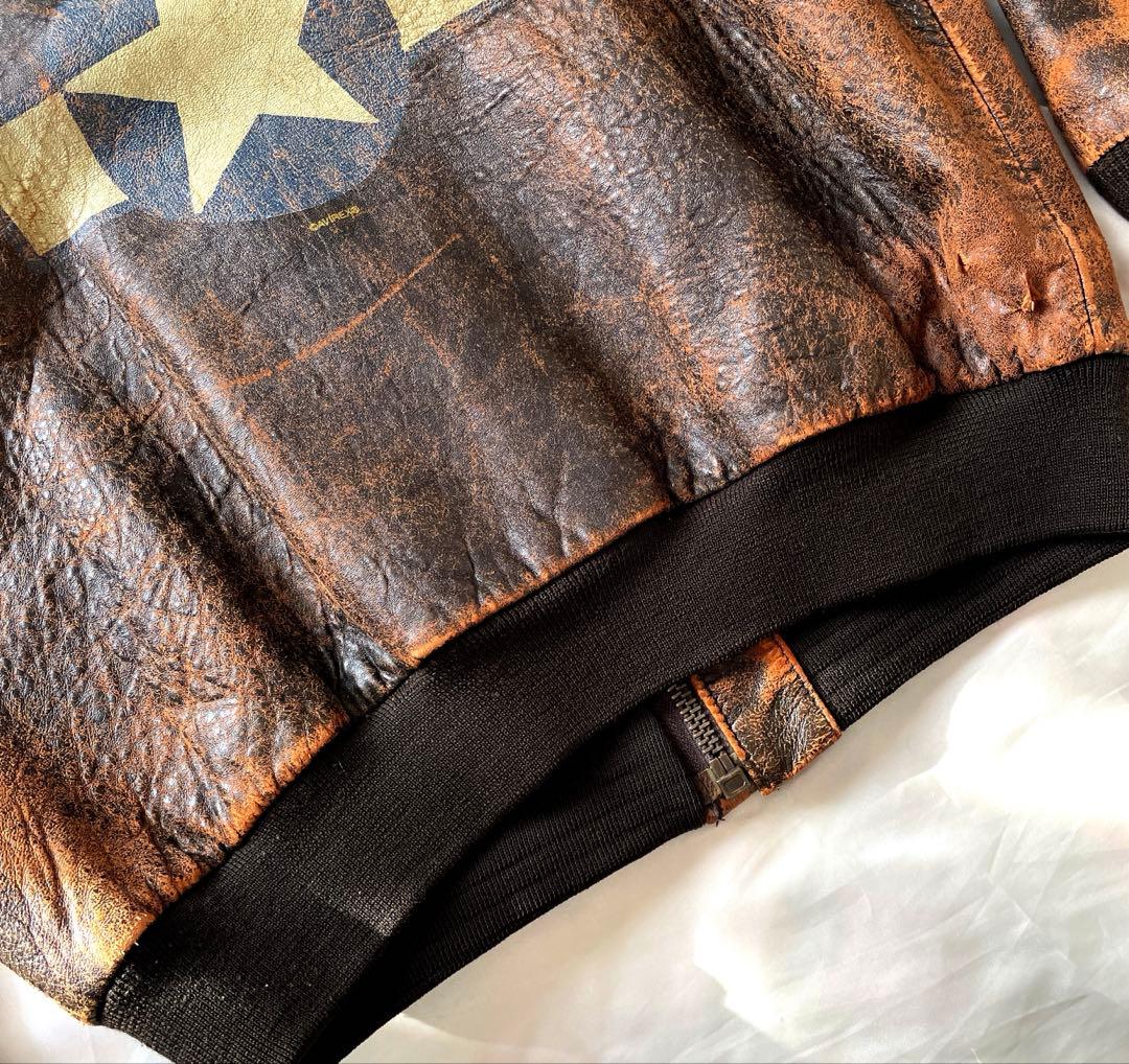 ス*ー様 AVIREX アヴィレックス　A2 WILD FIRE フライトジャケ