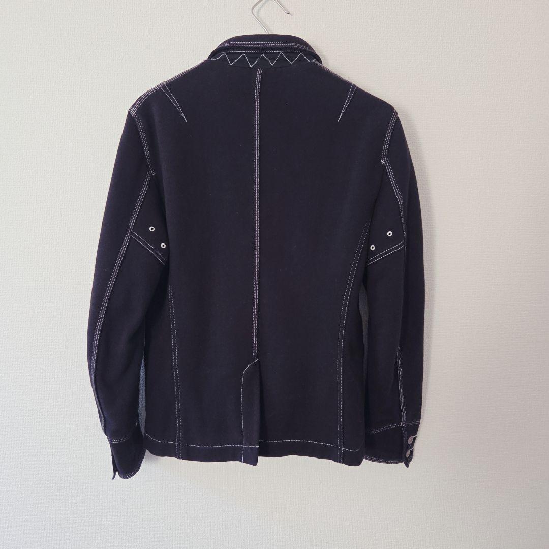 DIESEL ディーゼル 裏地チェック 中綿ジャケット S 黒×イエロー