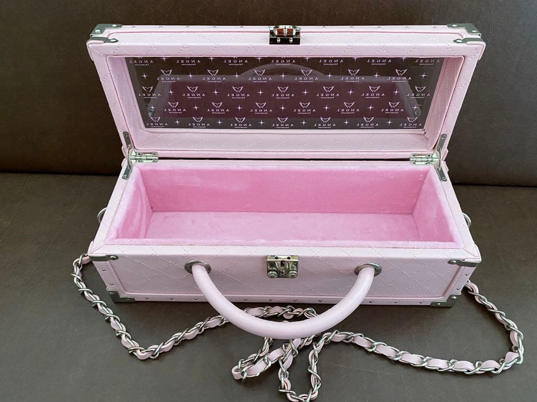 ANGEL エンジェル シャンパン ドゥミセック ケース ピンク 限定　空き瓶