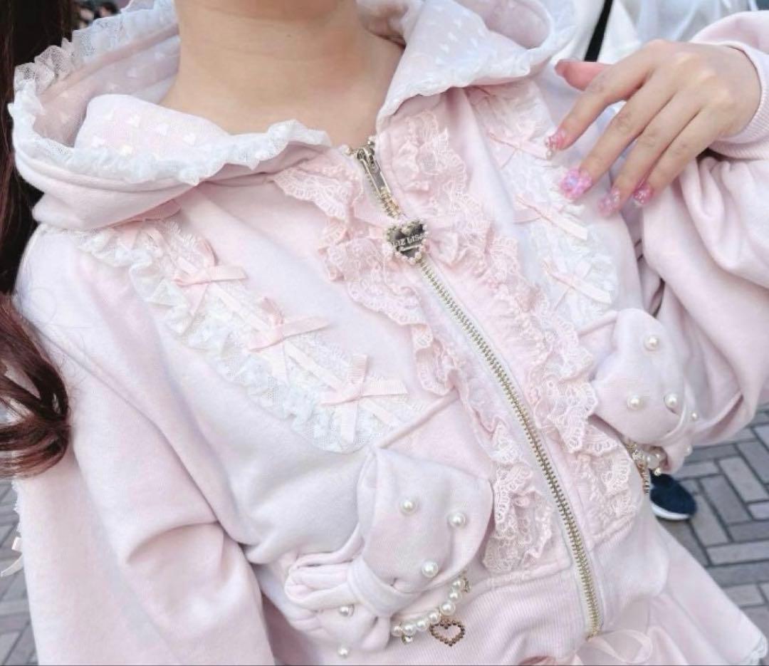 リズリサ リボンパーカー