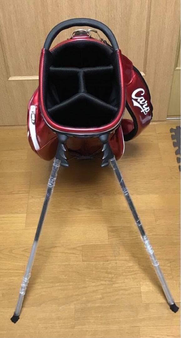 #7923 【未使用】 広島カープ オフィシャル ゴルフバッグ スタンド式