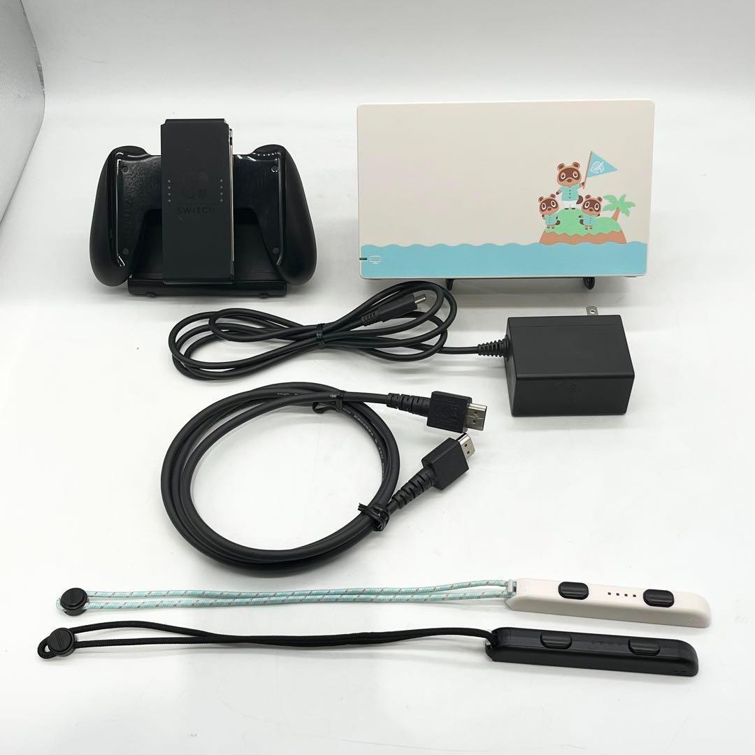 【箱付き・液晶美品】NintendoSwitch本体 新型 どうぶつの森 動作品