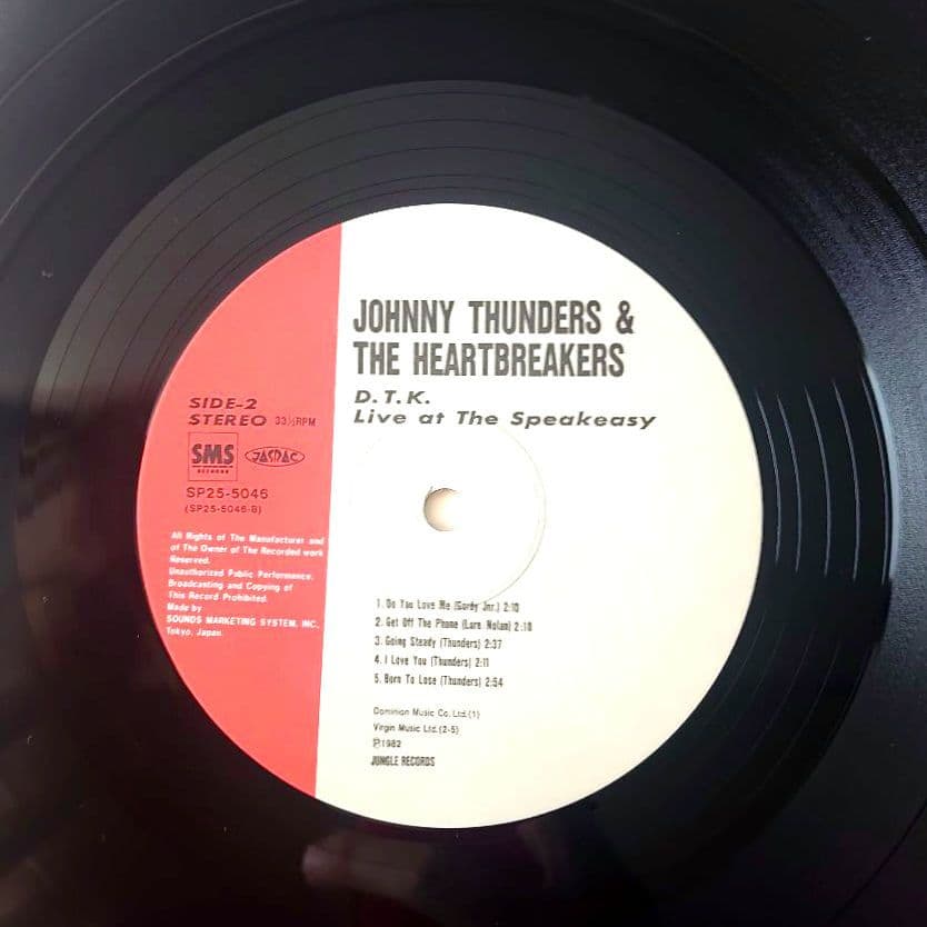【vinyl】Johnny Thunders /D.T.K.+ Gang War