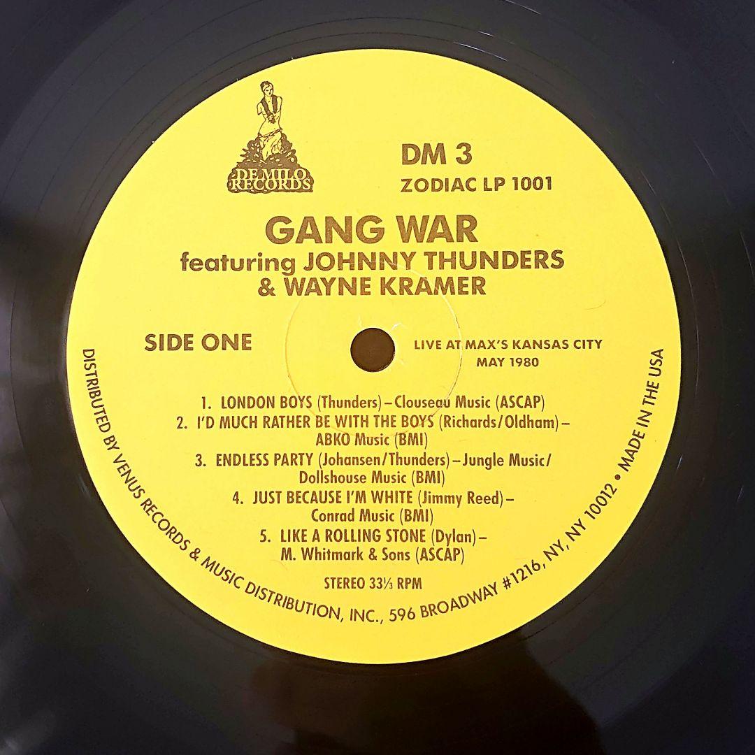 【vinyl】Johnny Thunders /D.T.K.+ Gang War