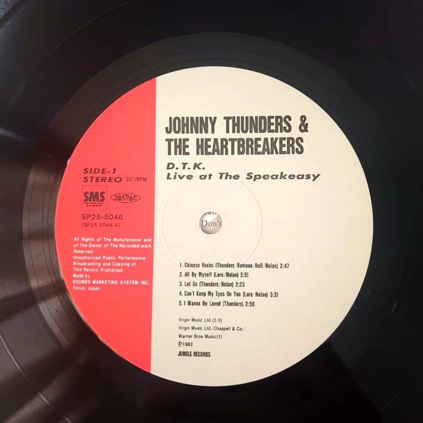 【vinyl】Johnny Thunders /D.T.K.+ Gang War