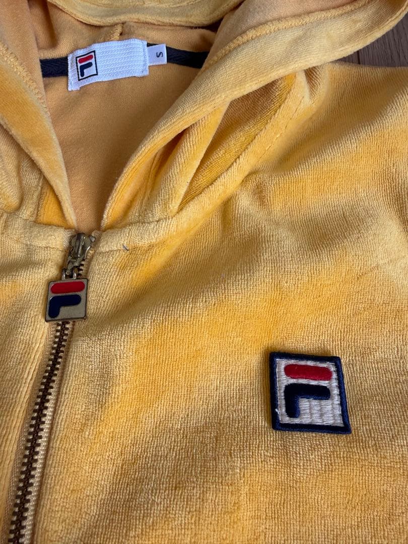 FILA フード付きタオル地ウェア　上下セット