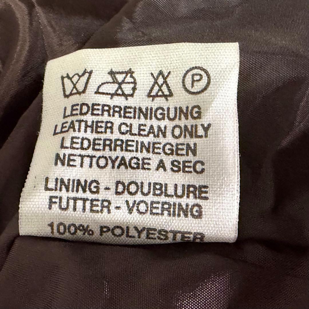 希少デザイン レザージャケット 濃茶 ユーロヴィンテージ 羊革 ラム