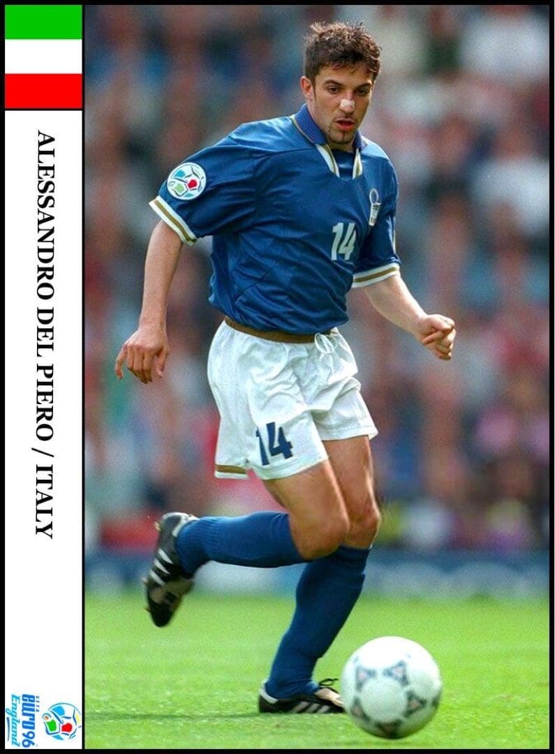 EURO1996 イタリア代表　デル•ピエロ　サイズ:XL