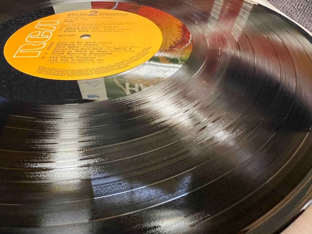 極美盤 帯付 1969年 ヘア オリジナル・キャスト SRA-5152 LP洋楽