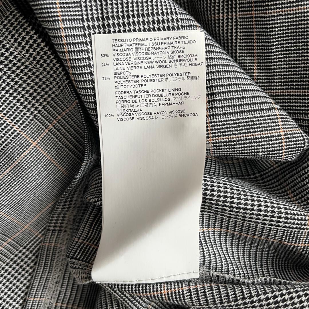 タグ付♡MM6 マキシ丈 ワンピース ネクタイ グレンチェック 36 S