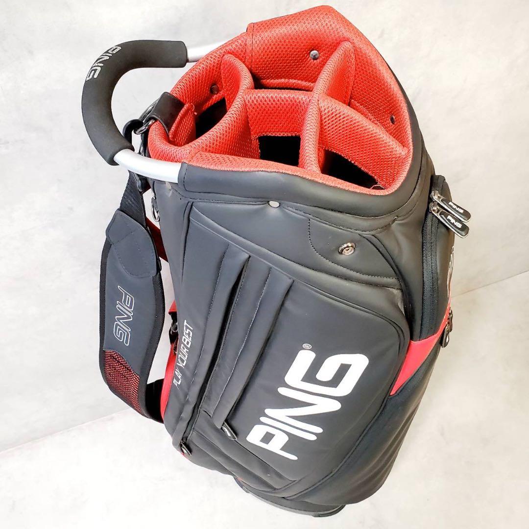 【美品】PING ピン キャディバッグ ゴルフバッグ 9.5型 5分割