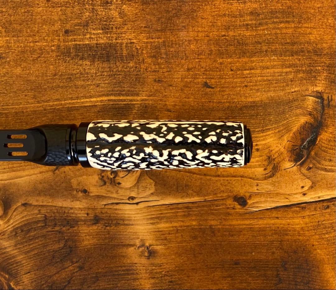 ガングリップ　鹿の角グリップ　トラウト　渓流　ハンドメイド　ロッドビルディング