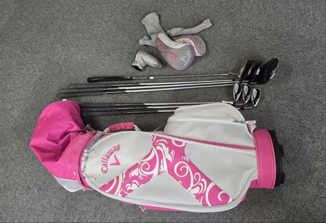 レディース！美品！　Callaway女性用ゴルフセットL+キャデバッグ+オマケ