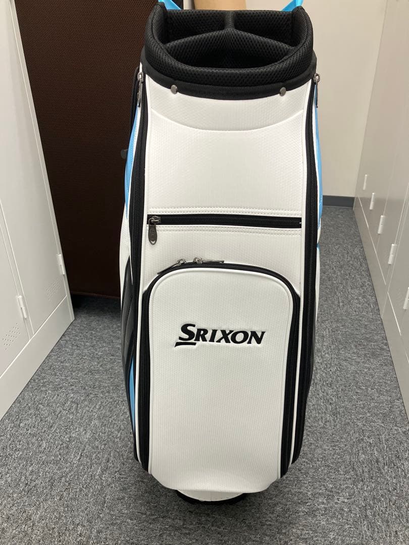 Srixon キャディバッグ ホワイト/ブルー　スリクション　ゴルフ