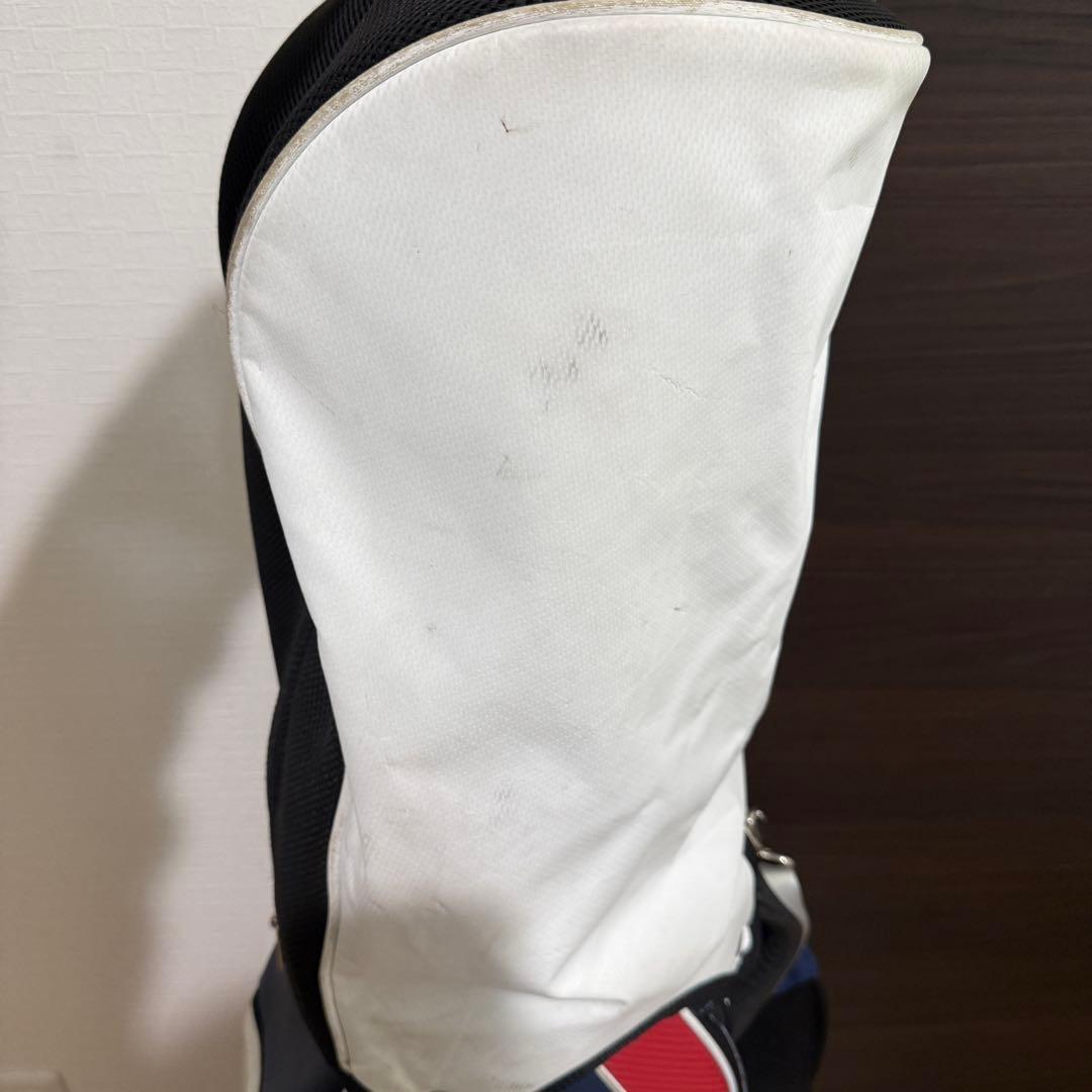 TaylorMade キャディバッグ ゴルフバッグ ホワイト/レッド/ブルー