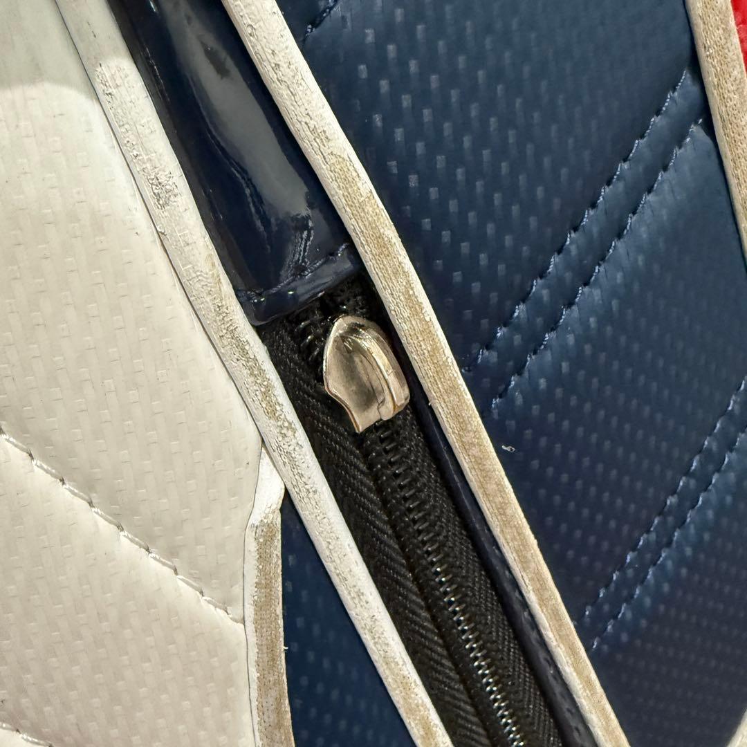 TaylorMade キャディバッグ ゴルフバッグ ホワイト/レッド/ブルー