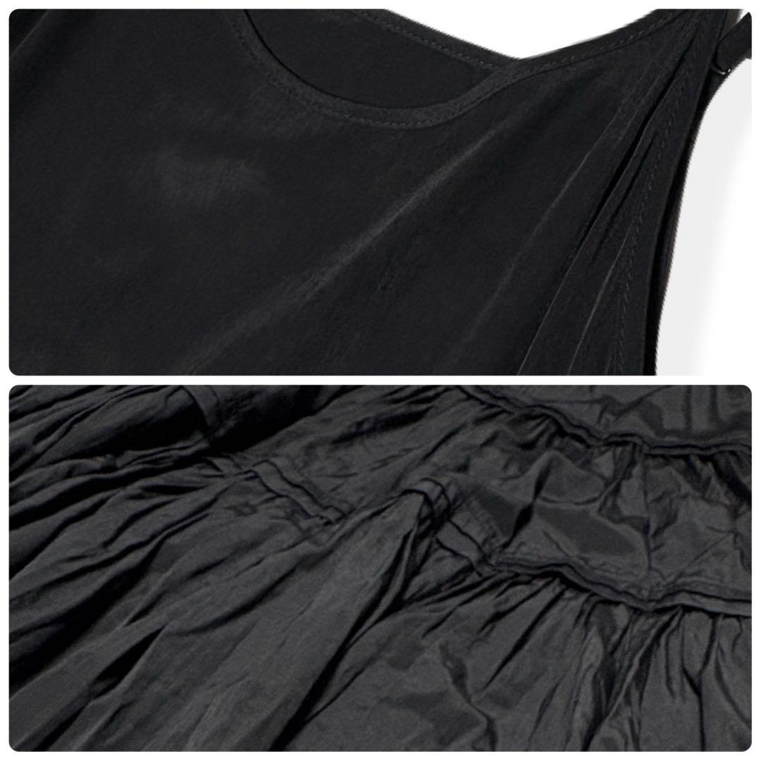 rio0108 LOUNGEDRESS／サテンティアードキャミワンピース