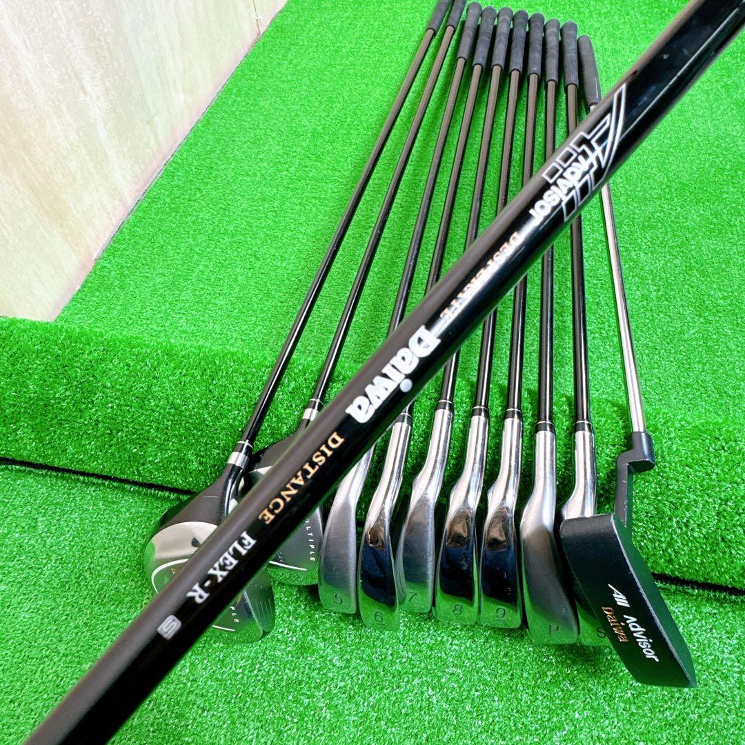 レフティ ダイワ アドバイザー メンズ クラブセット 11本 R ゴルフデビュー