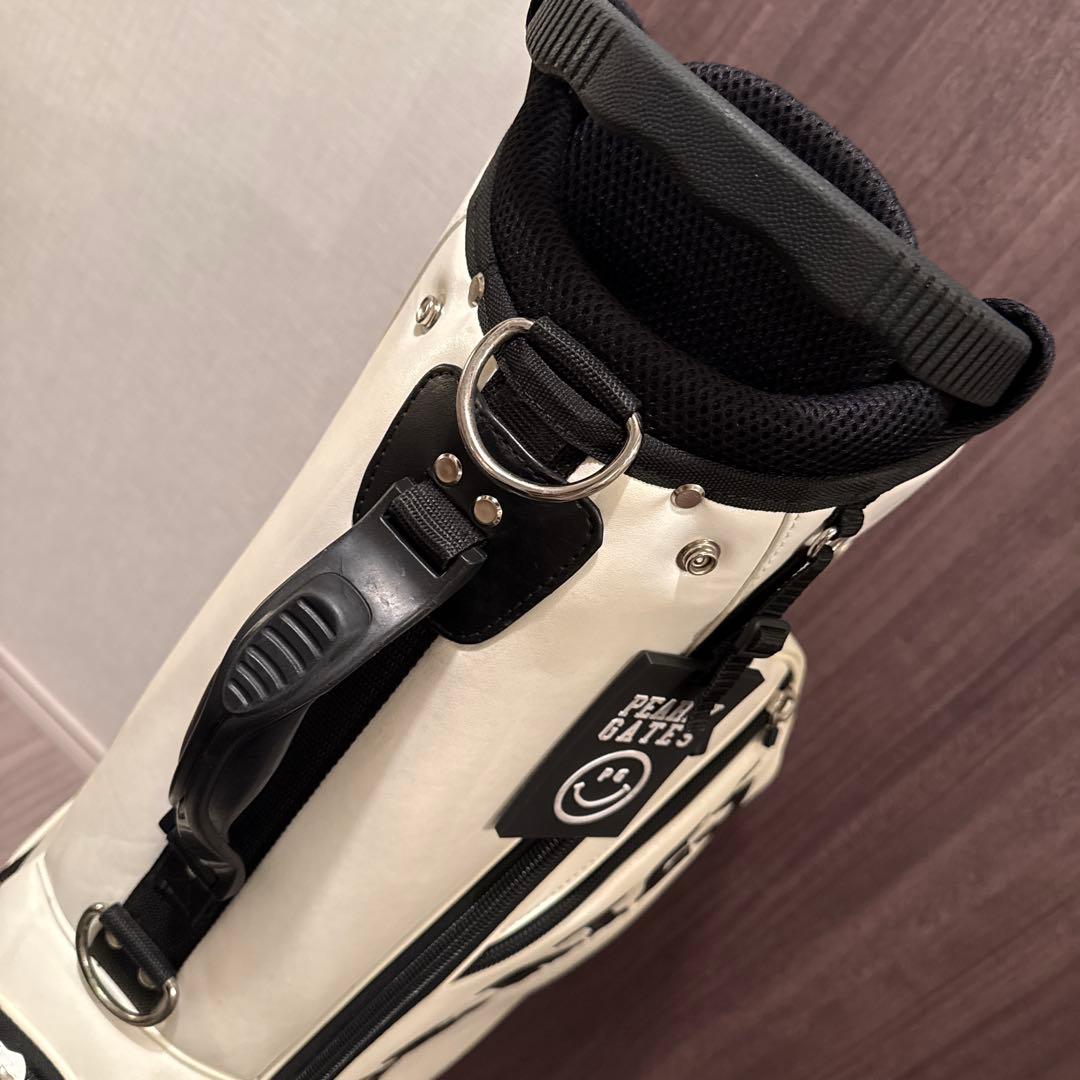 エ*ル様 PEARL GATES スタンド式ゴルフバッグ ホワイト