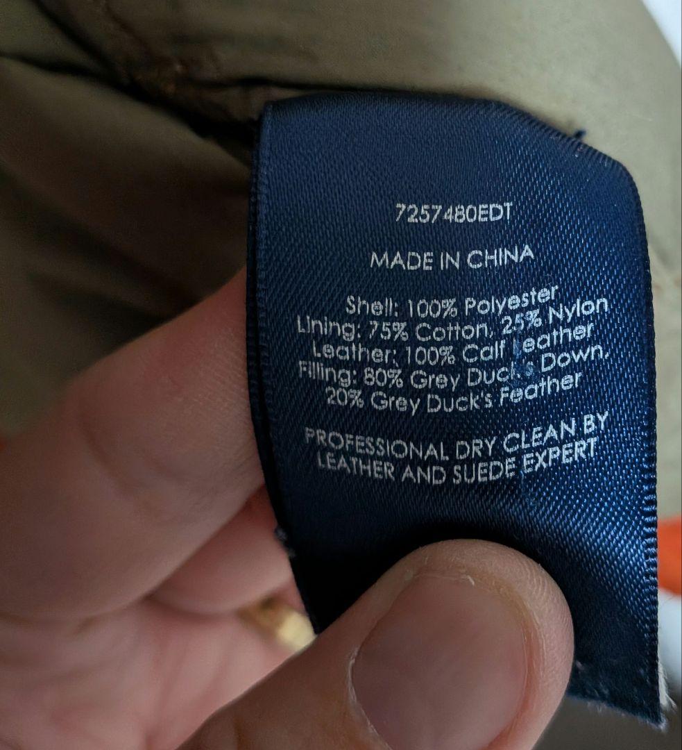 POLO RALPH LAUREN フード付き ダウンベスト オレンジ S