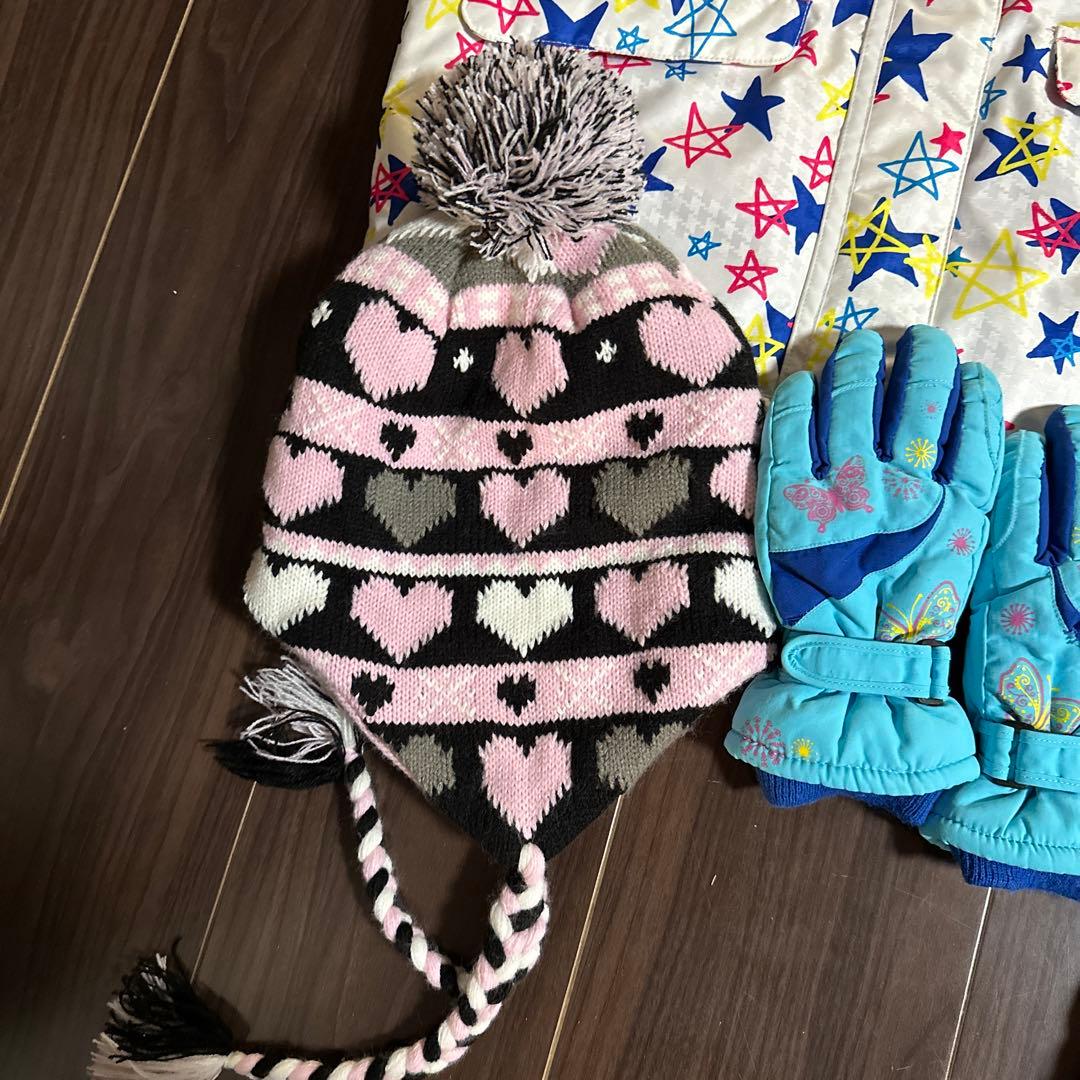 ウェアセット　スノーブーツ　手袋　ニット帽　セット