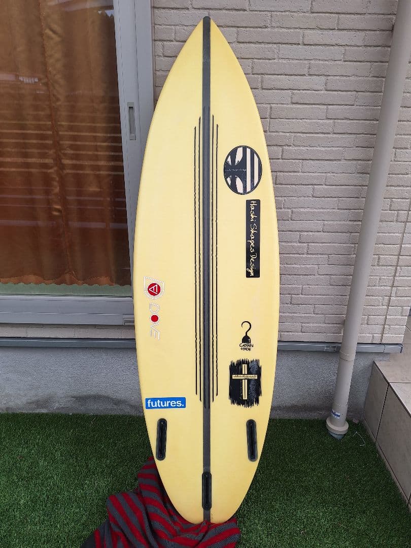 Hashi Shapes Design 　外立サーフボード　EPS　イエロー