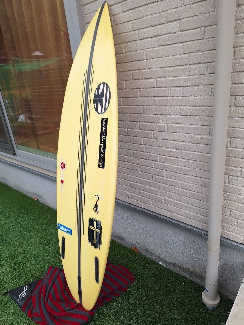 Hashi Shapes Design 　外立サーフボード　EPS　イエロー