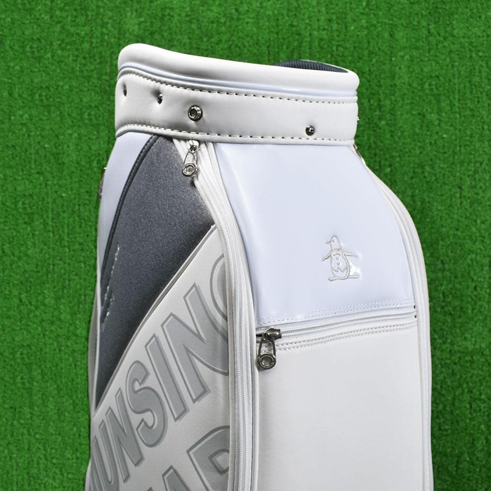 マンシングウェア/ゴルフ キャディバッグ９型【ホワイト】超美品！