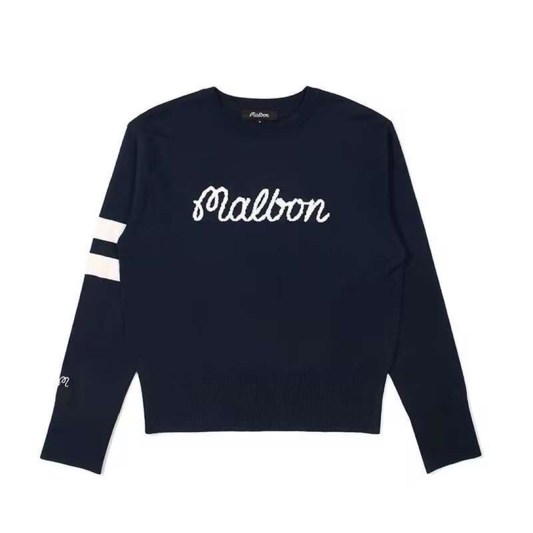 マルボンゴルフ Malbon 女トップス 長袖 セーター ニット冬春