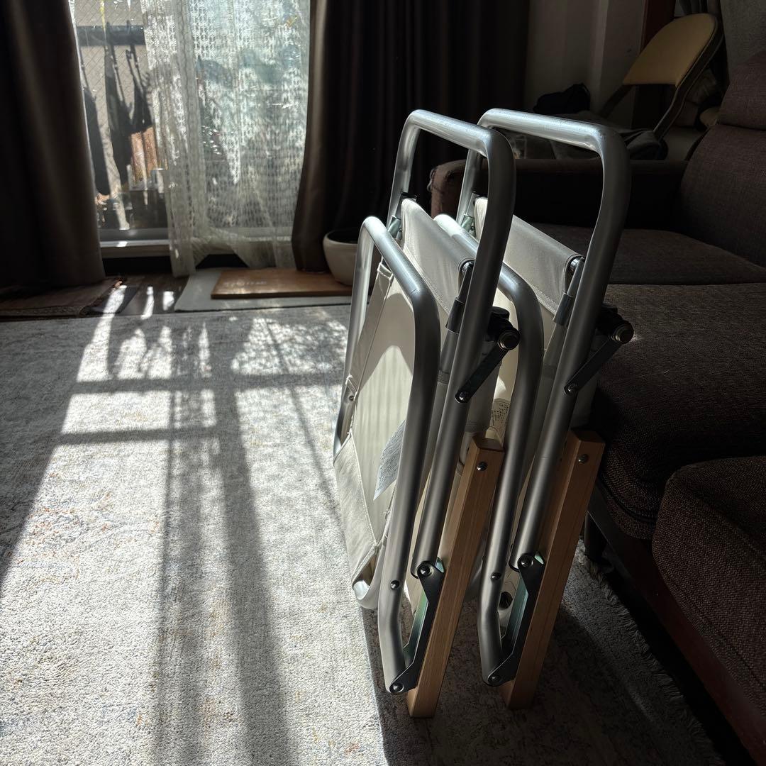 無印良品　MUJI アルミ折り畳みチェア　 2脚セット (廃盤品)