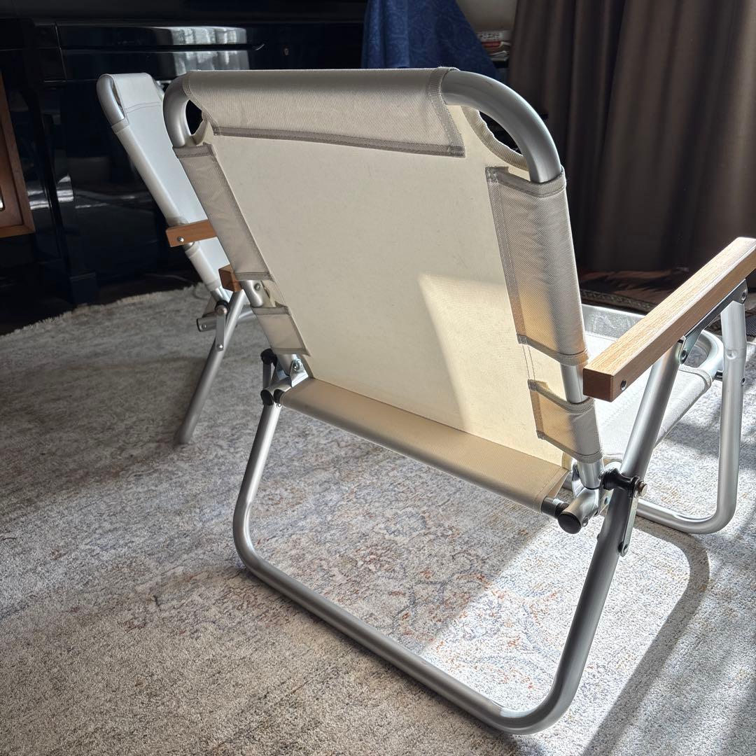 無印良品　MUJI アルミ折り畳みチェア　 2脚セット (廃盤品)