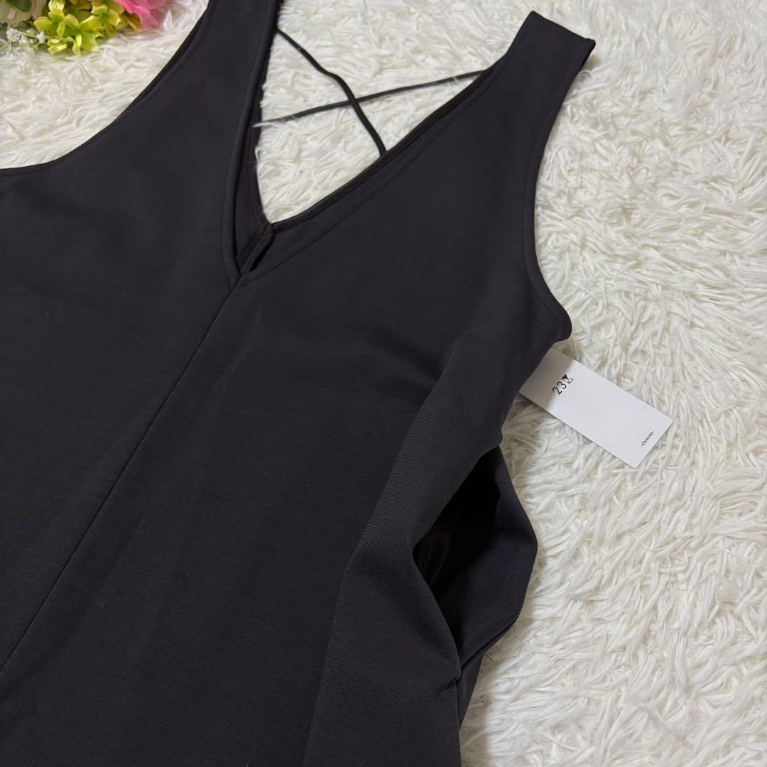 【新品タグ付✨】23区　ロマネポンチジャージー ジャンパースカート　44