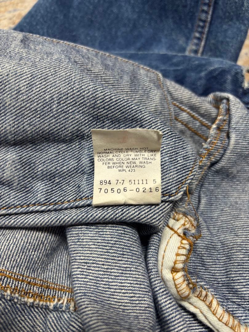 希少80s〜90sLevi’s70506デニムジャケット usa製 xlサイズ