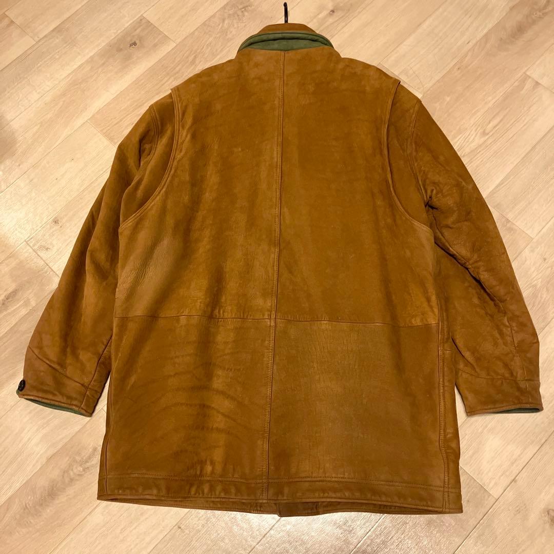 90s L.L.Bean ヌバックレザー カバーオール　USA製 シンサレート