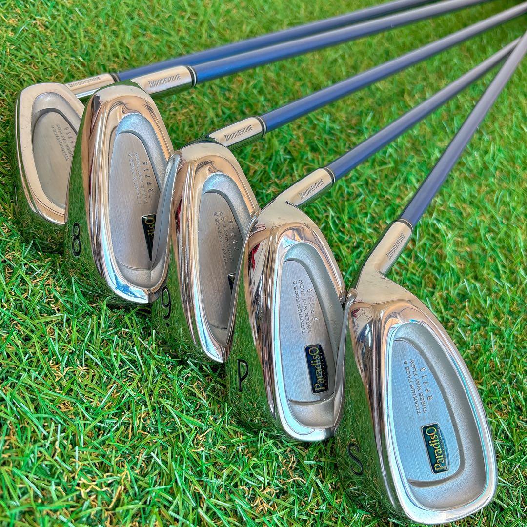 美品　送料込み　ブリヂストン　パラディーゾ　レディースアイアン5本セット　L