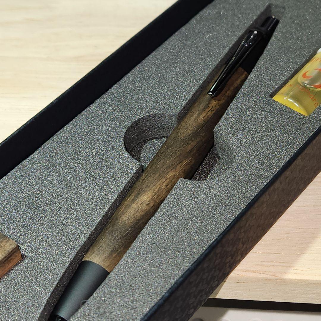 野原工芸 木のシャープペンシル 黒柿 ネオブラック