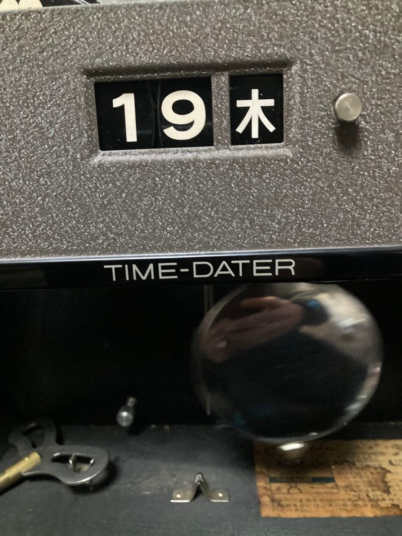 SEIKO アンティークカレンダー柱時計 30日巻 稼働中インジケータ